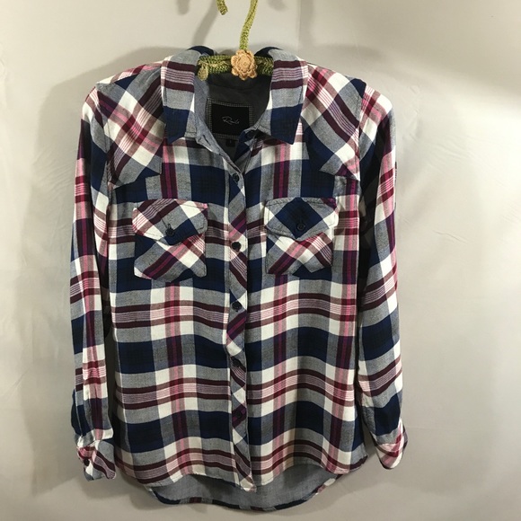 Rails Tops - Rails plaid button down shirt size small